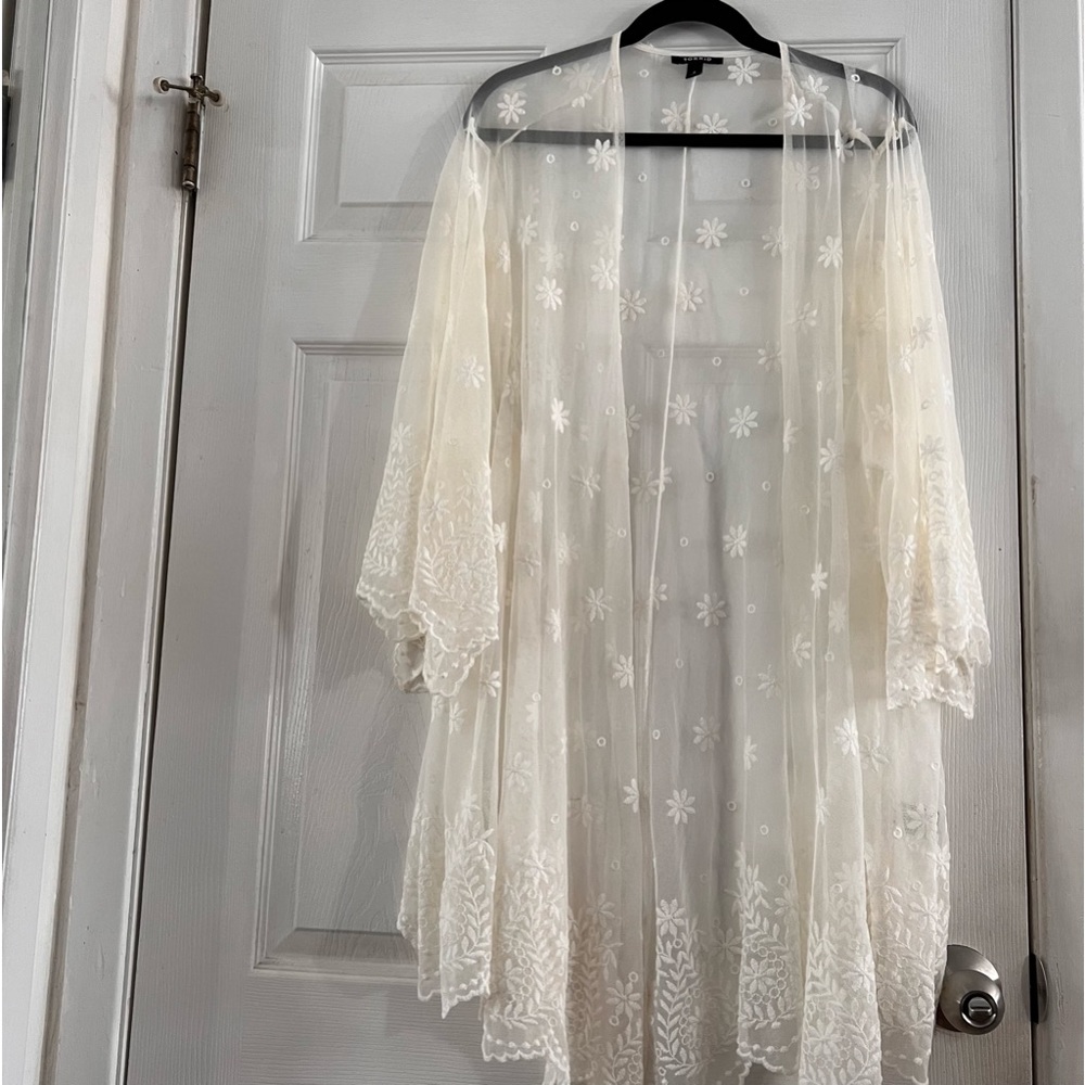 Torrid Off White Kimono Plus Size 4 -worn once
